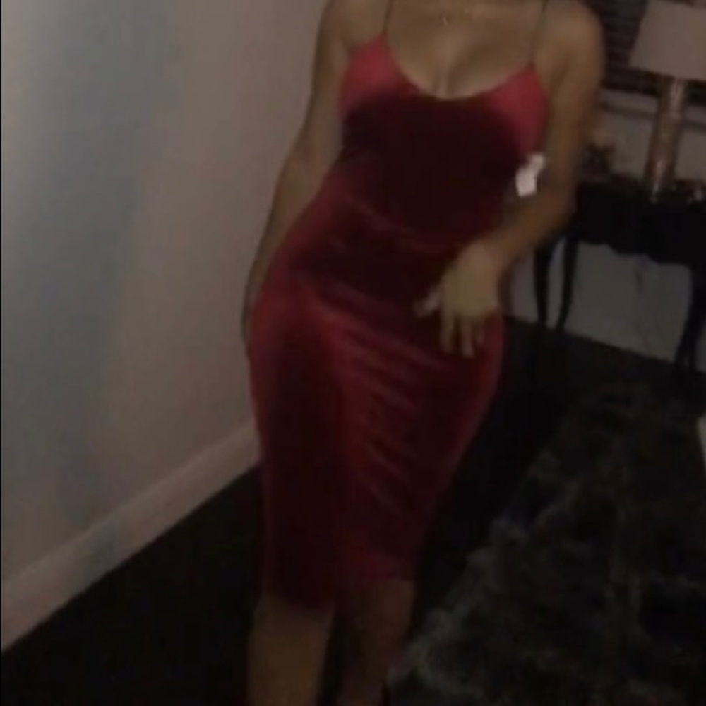 Silky mid dress